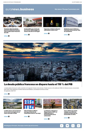 Cover of Euronews Business (Spanish) Compiled Edition