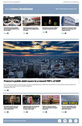 Cover of Euronews Business