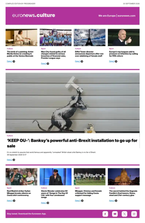 Cover of Euronews Culture and Sport Compiled Edition