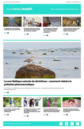 Cover of Euronews Health (French)