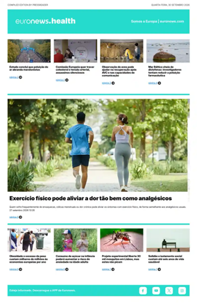Cover of Euronews Health (Portuguese)