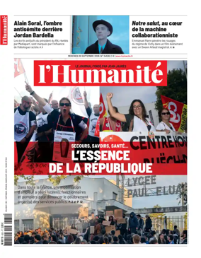 Cover of L'HUMANITE