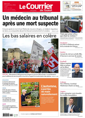 Cover of Le Courrier de l’Ouest (Angers)