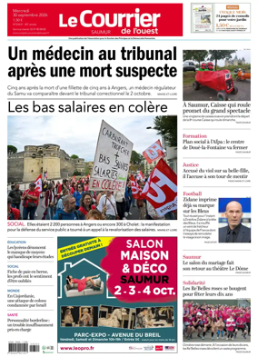Cover of Le Courrier de l’Ouest (Saumur)