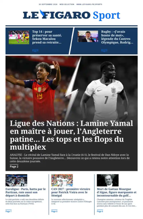 Cover of Le Figaro Sport