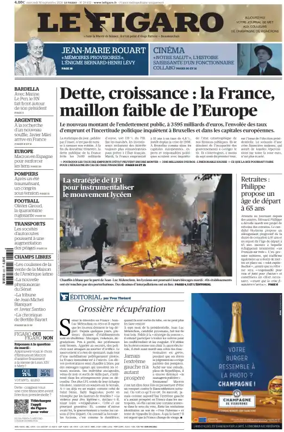 Cover of Le Figaro
