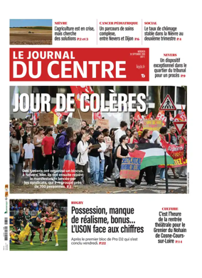 Cover of Le Journal du Centre