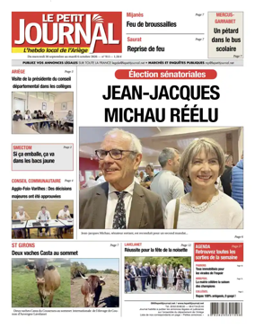 Cover of Le Petit Journal - L'hebdo local de l'Ariege