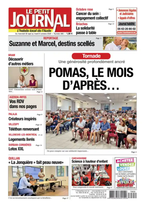Cover of Le Petit Journal - L'hebdo local de l'Aude