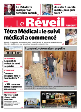 Cover of Le Reveil du Vivarais – edition Annonay