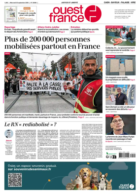Cover of Ouest France (Caen - Bayeux - Falaise - Vire)