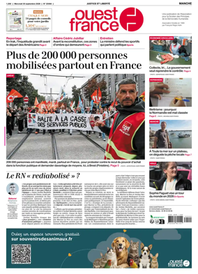 Cover of Ouest France (Manche)