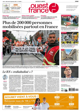 Cover of Ouest France (Orne)