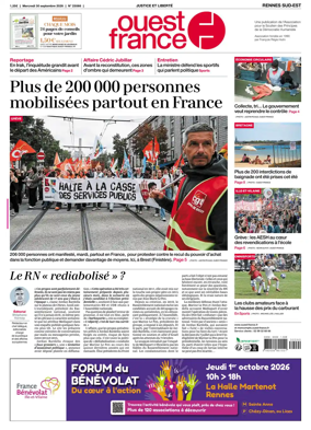 Cover of Ouest-France (Rennes Sud-Est)