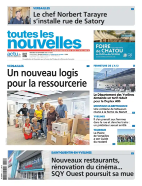 Cover of Toutes les Nouvelles (Versailles / Saint-Quentin-en-Yvelines)