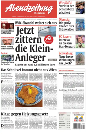 Cover of Abendzeitung Munchen