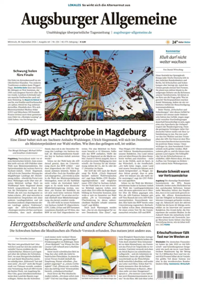 Cover of Augsburger Allgemeine (Ausgabe Stadt)