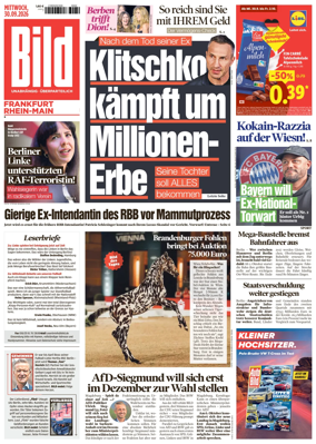 Cover of BILD Frankfurt