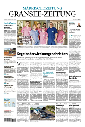 Cover of Gransee-Zeitung
