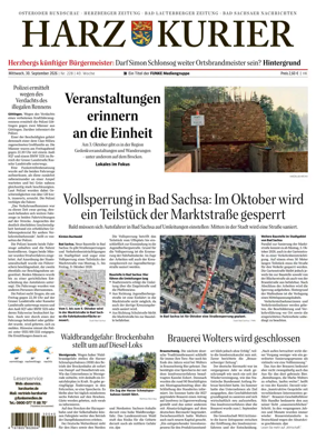 Cover of Harz Kurier