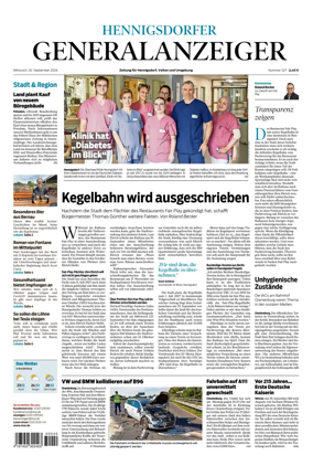 Cover of Hennigsdorfer Generalanzeiger