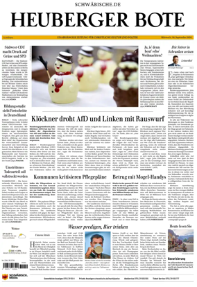 Cover of Heuberger Bote