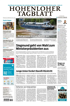 Cover of Hohenloher Tagblatt