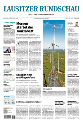Cover of Lausitzer Rundschau