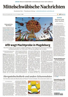 Cover of Mittelschwaebische Nachrichten
