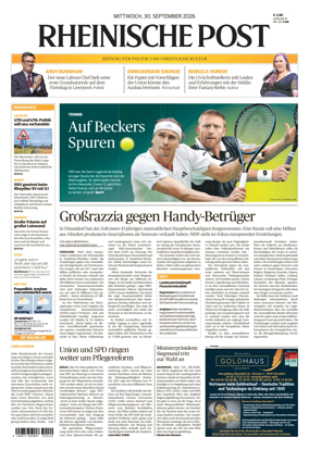 Cover of Rheinische Post Duesseldorf Meerbusch
