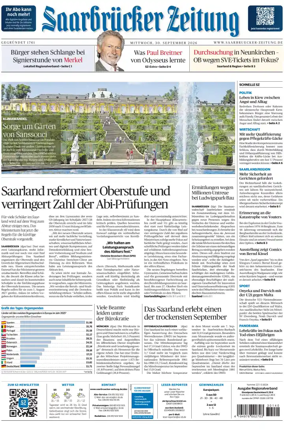 Cover of Saarbruecker Zeitung