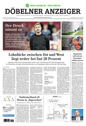 Cover of Sachsische Zeitung (Dobeln)
