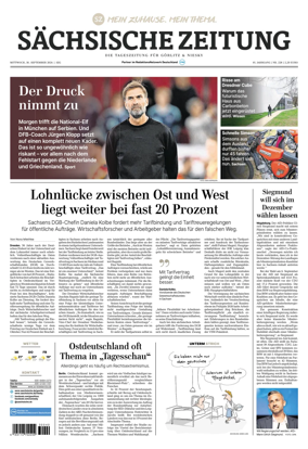 Cover of Sachsische Zeitung (Gorlitz & Niesky)