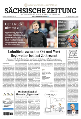 Cover of Sachsische Zeitung (Meissen Radebeul und das Elbland)
