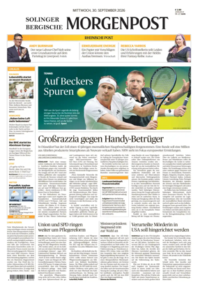 Cover of Solinger Bergische Morgenpost/Remscheid