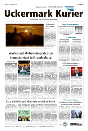 Cover of Templiner Zeitung