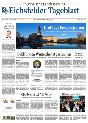 Cover of Thuringische Landeszeitung (Eichsfeld)