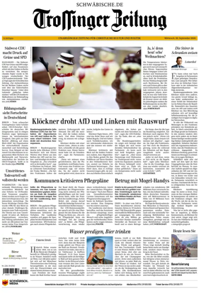 Cover of Trossinger Zeitung