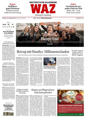 Cover of Westdeutsche Allgemeine Zeitung (Duisburg)