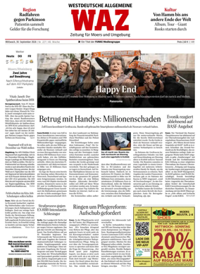 Cover of Westdeutsche Allgemeine Zeitung (Moers)