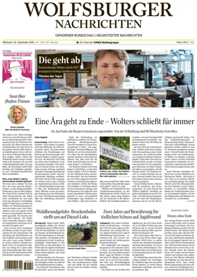 Cover of Wolfsburger Nachrichten (Wolfsburg-Gifhorn)