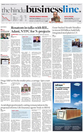 Cover of BusinessLine (Kolkata)