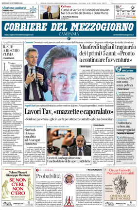 Cover of Corriere del Mezzogiorno (Campania)