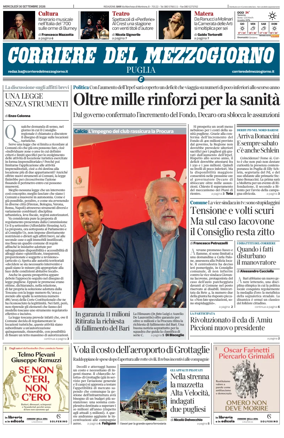 Cover of Corriere del Mezzogiorno (Puglia)