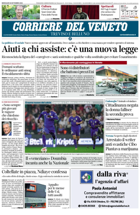 Cover of Corriere del Veneto (Treviso e Belluno)