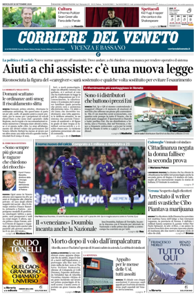 Cover of Corriere del Veneto (Vicenza e Bassano)