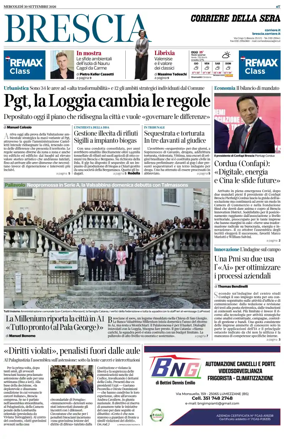 Cover of Corriere della Sera (Brescia)