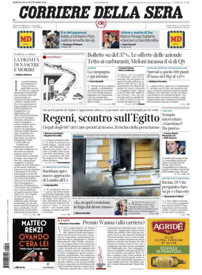 Cover of Corriere della Sera