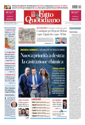 Cover of Il Fatto Quotidiano