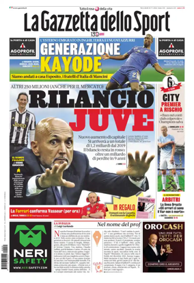 Cover of La Gazzetta dello Sport - Roma